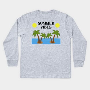 SUMMER VIBES Kids Long Sleeve T-Shirt